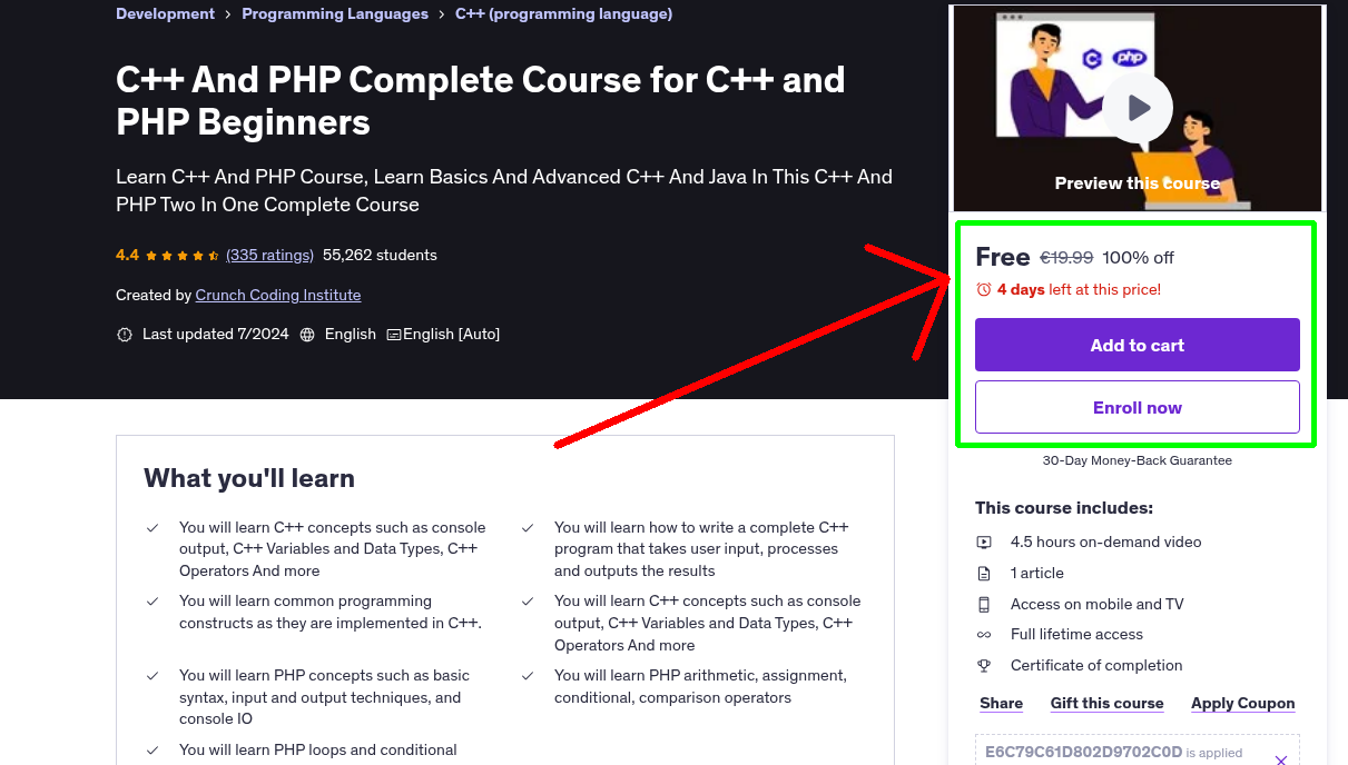 C++ And PHP Complete Course for C++ and PHP Beginners