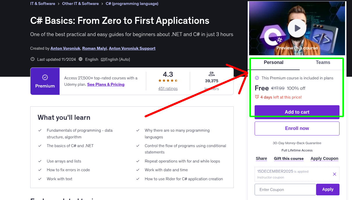 C# Basics: From Zero to First Applications