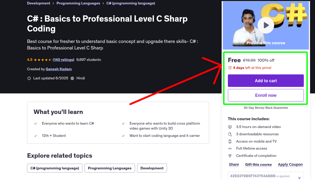 C# : Basics to Professional Level C Sharp Coding