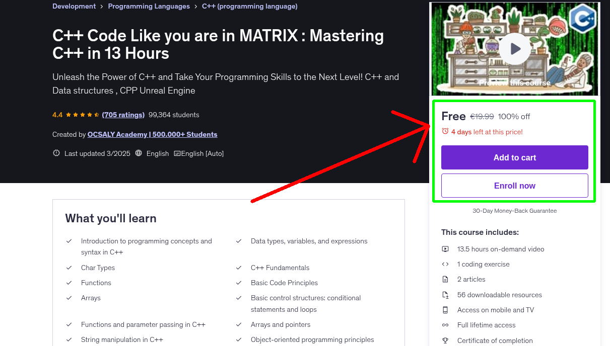 C++ Code Like you are in MATRIX : Mastering C++ in 13 Hours
