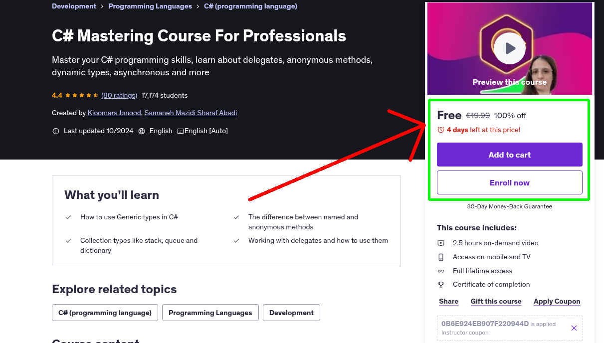 C# Mastering Course For Professionals