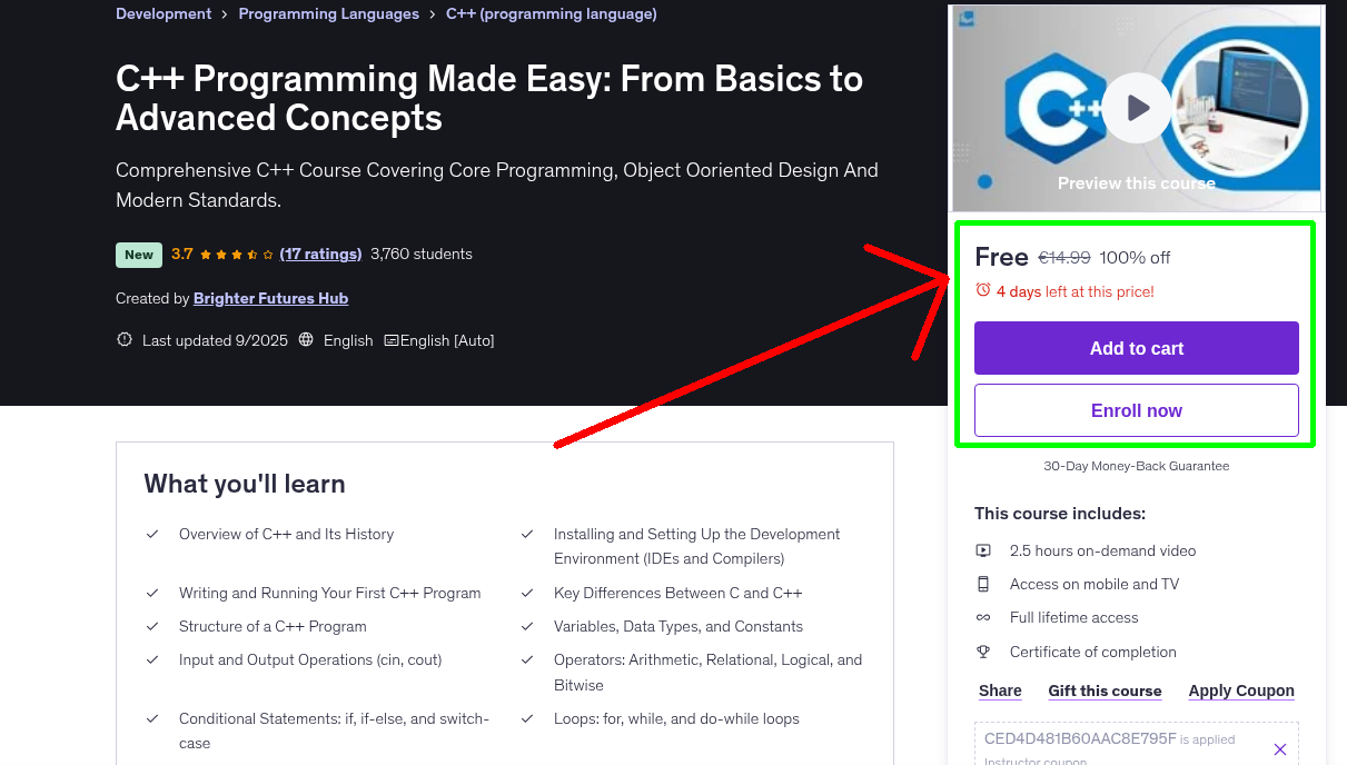 C++ Programming Made Easy: From Basics to Advanced Concepts