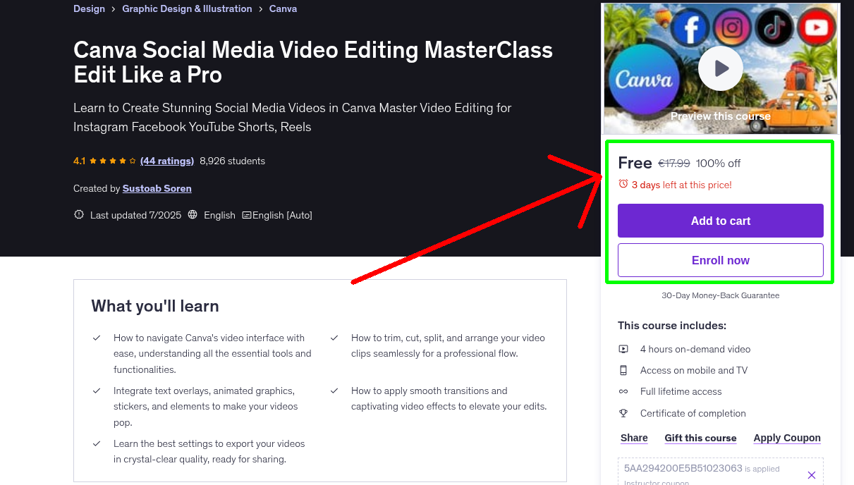 Canva Social Media Video Editing MasterClass Edit Like a Pro