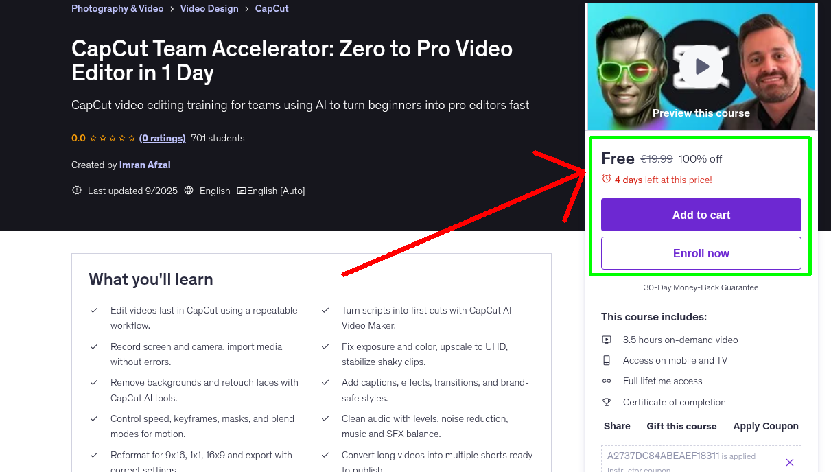 CapCut Team Accelerator: Zero to Pro Video Editor in 1 Day