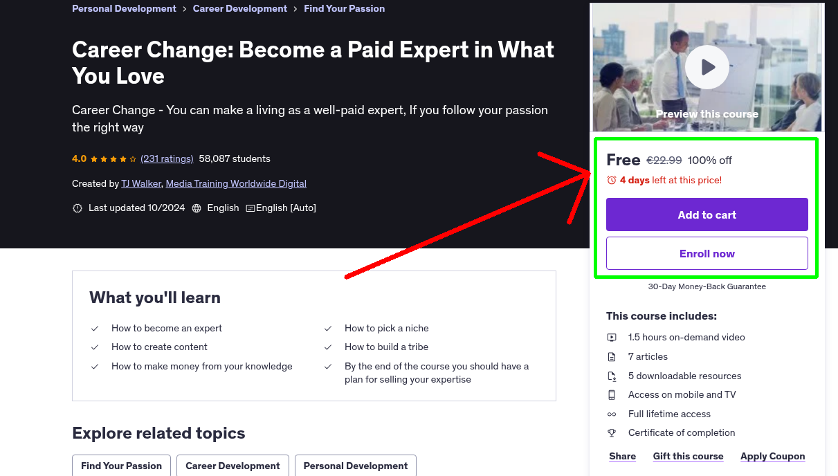 Career Change: Become a Paid Expert in What You Love