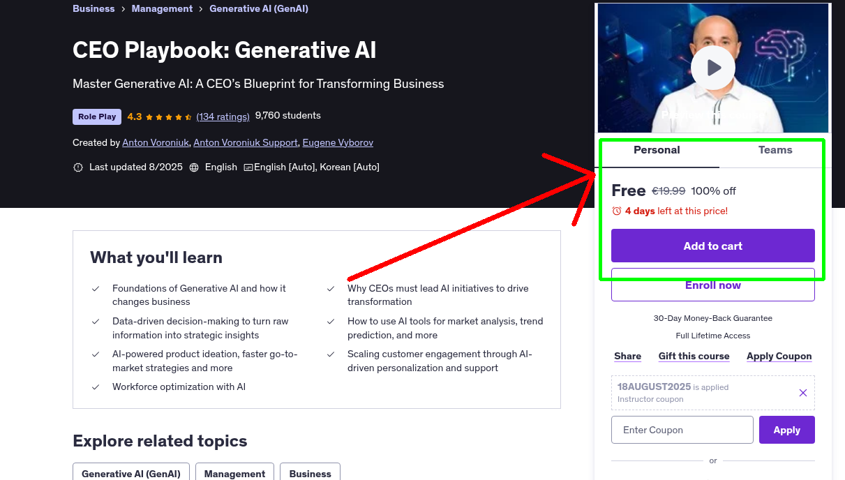 CEO Playbook: Generative AI