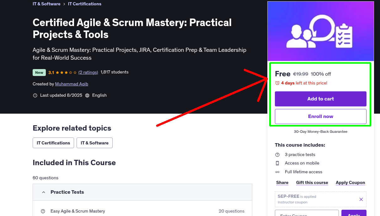Certified Agile & Scrum Mastery: Practical Projects & Tools