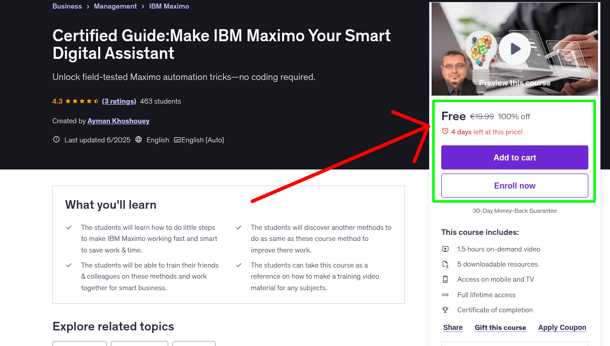 Certified Guide:Make IBM Maximo Your Smart Digital Assistant