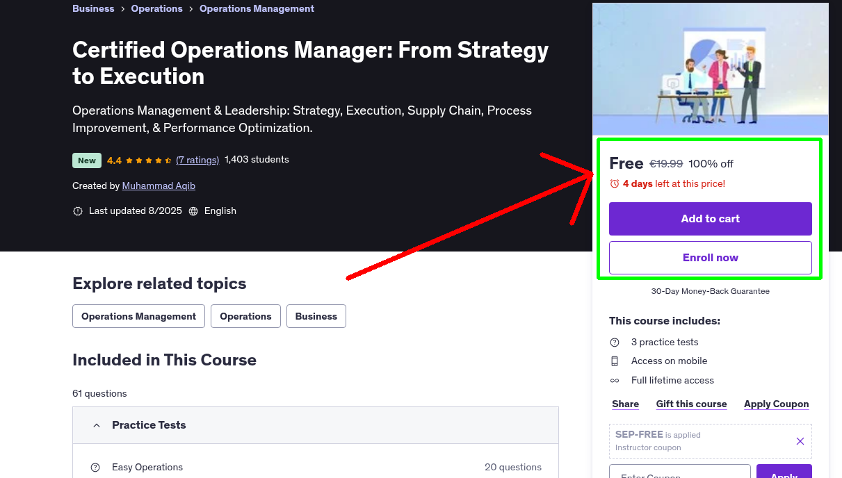 Certified Operations Manager: From Strategy to Execution