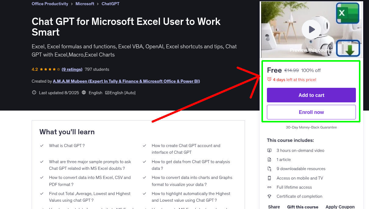 Chat GPT for Microsoft Excel User to Work Smart