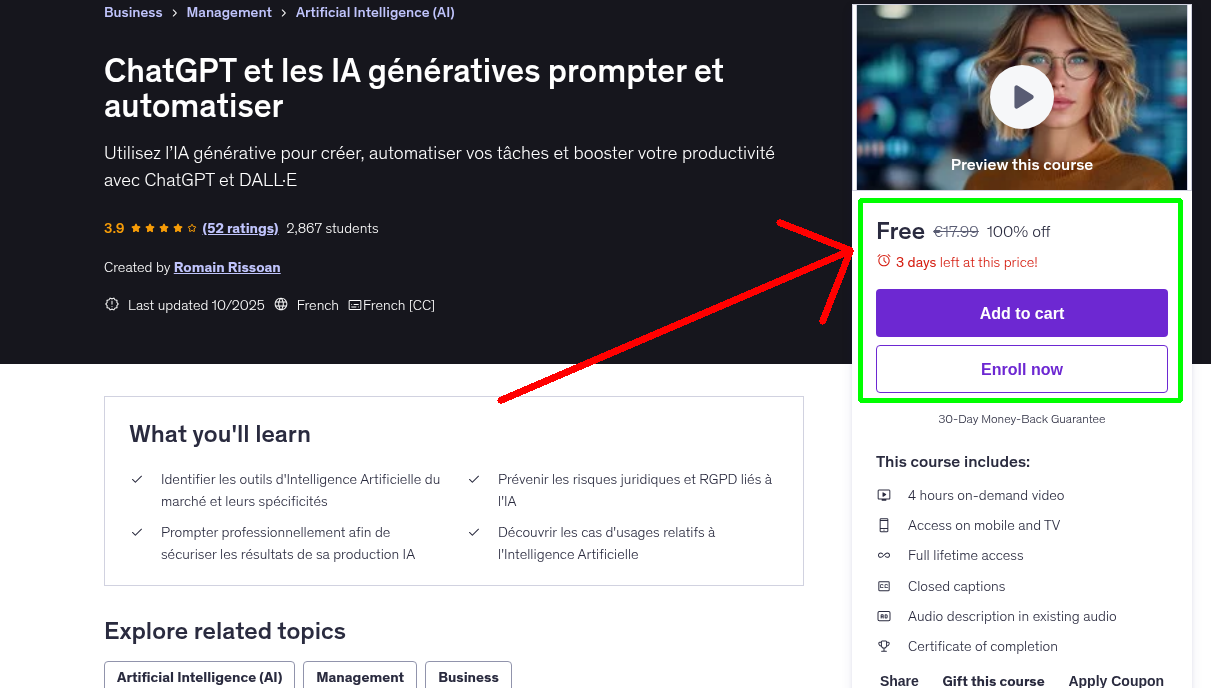 ChatGPT et les IA génératives prompter et automatiser
