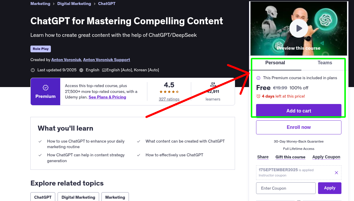 ChatGPT for Mastering Compelling Content