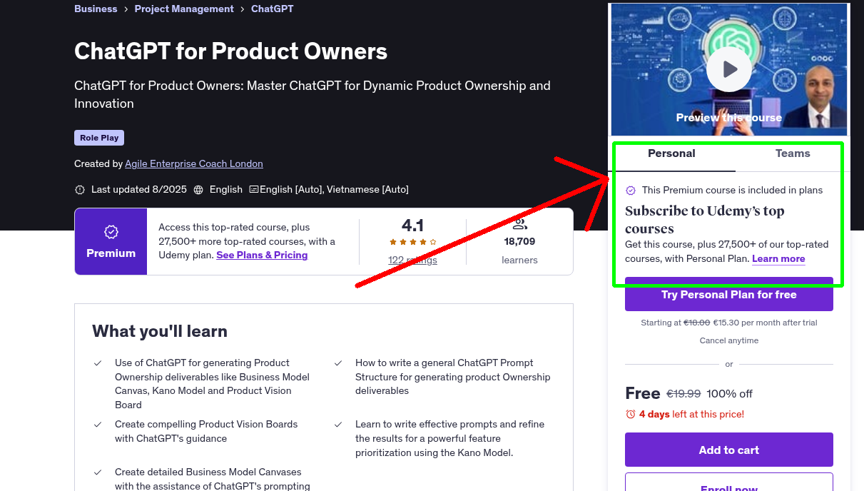 ChatGPT for Product Owners