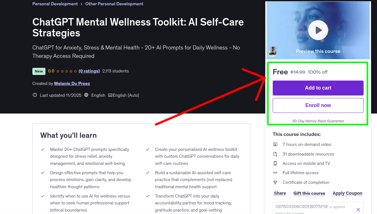 ChatGPT Mental Wellness Toolkit: AI Self-Care Strategies