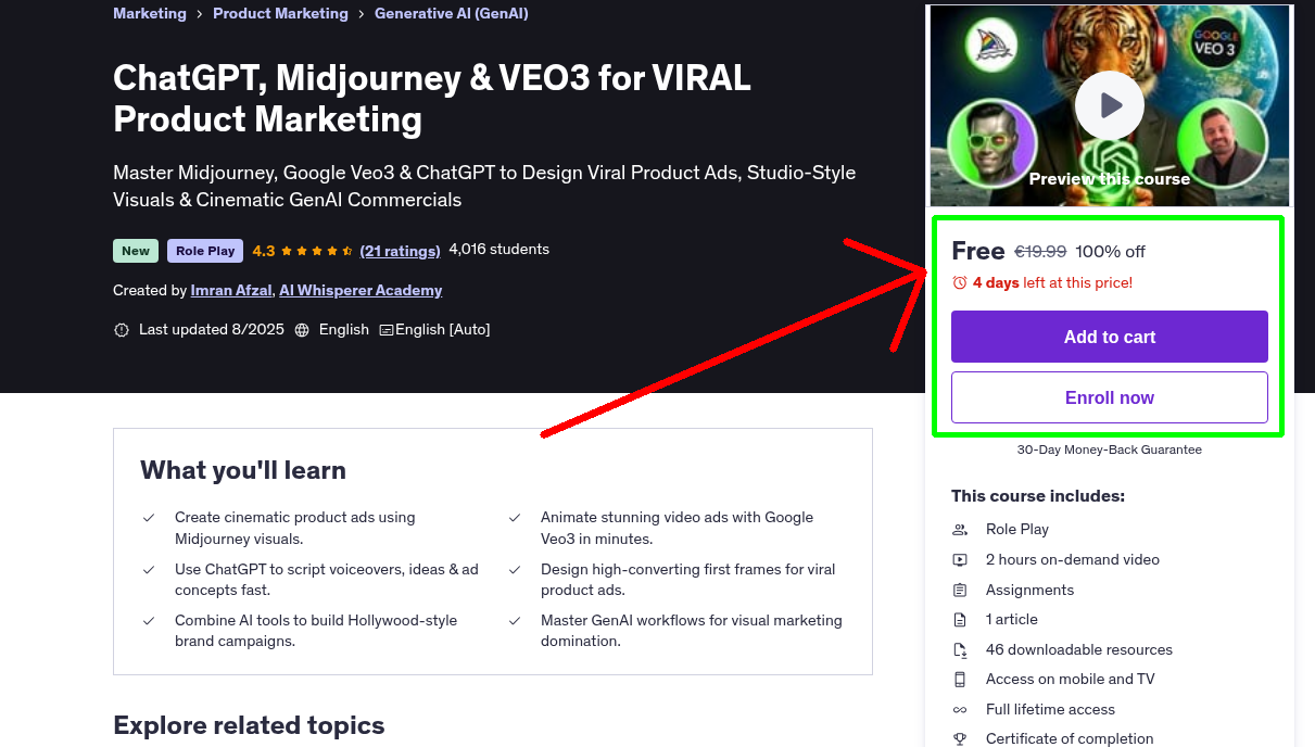 ChatGPT, Midjourney & VEO3 for VIRAL Product Marketing