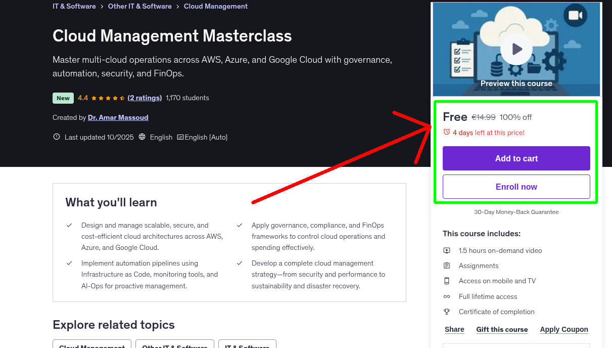 Cloud Management Masterclass