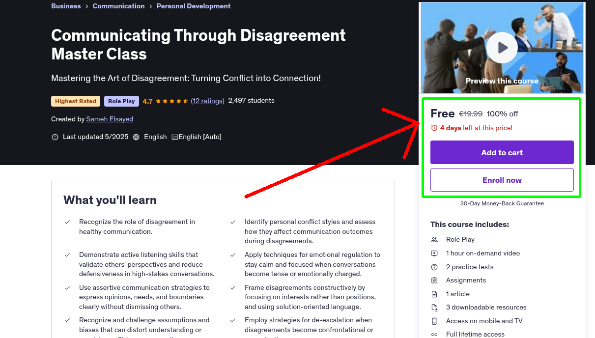 Communicating Through Disagreement Master Class