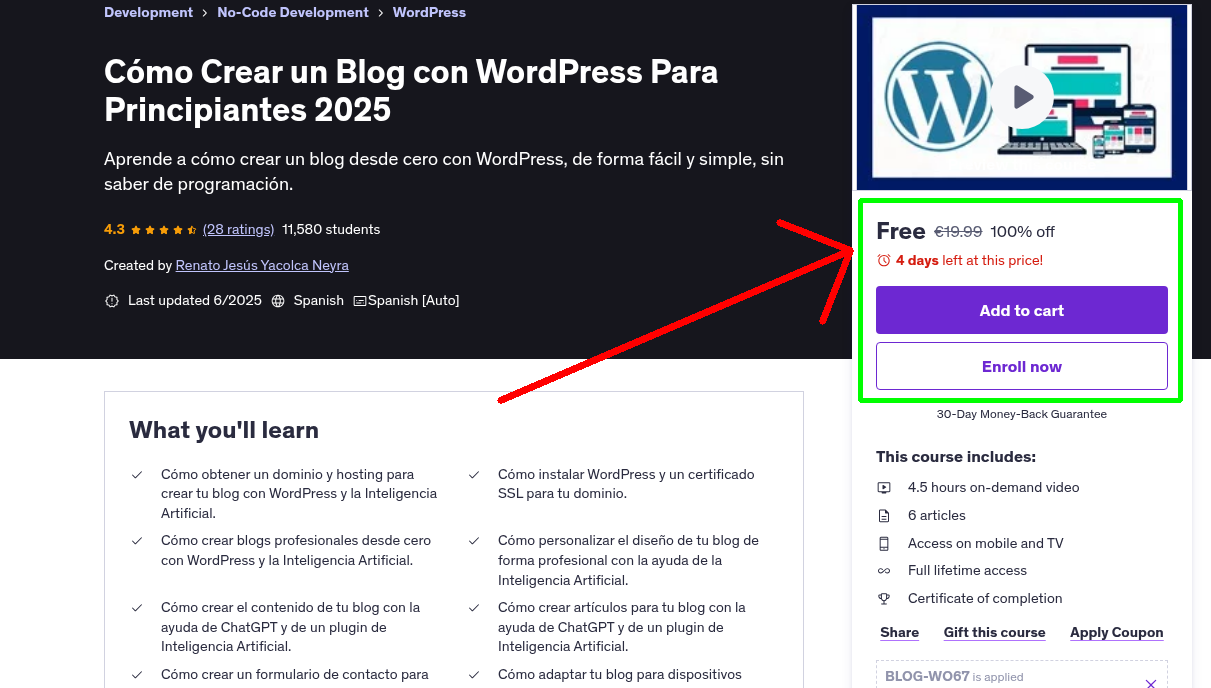 Cómo Crear un Blog con WordPress Para Principiantes 2025