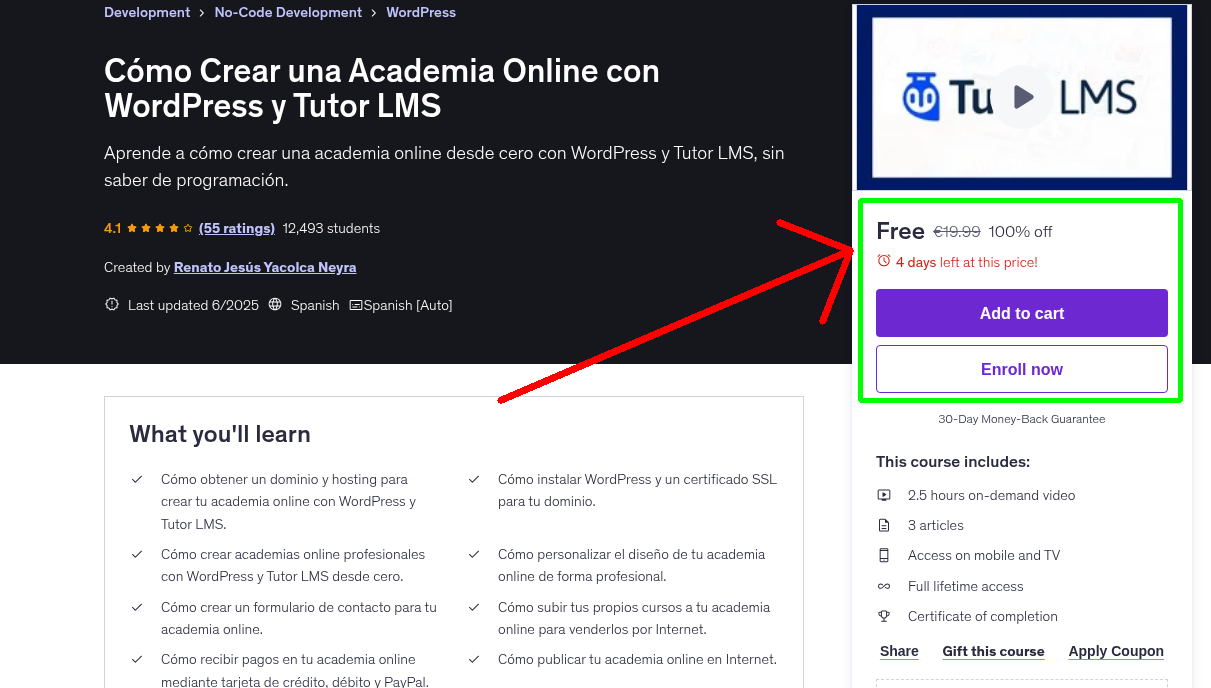 Cómo Crear una Academia Online con WordPress y Tutor LMS