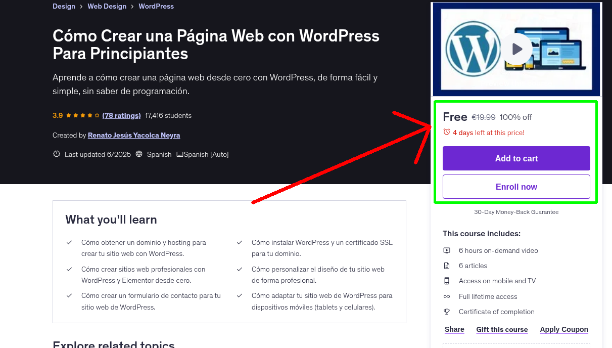 Cómo Crear una Página Web con WordPress Para Principiantes
