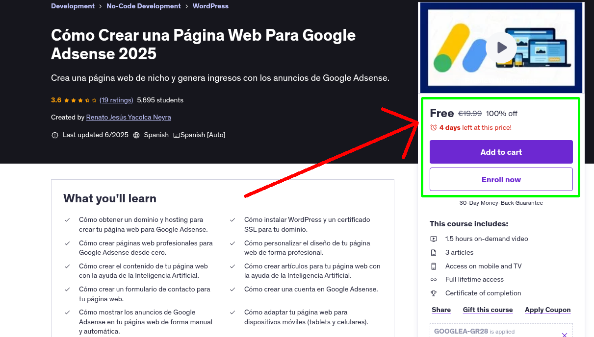 Cómo Crear una Página Web Para Google Adsense 2025