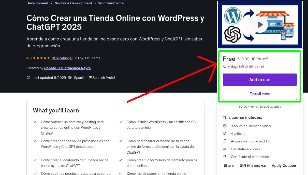 Cómo Crear una Tienda Online con WordPress y ChatGPT 2025
