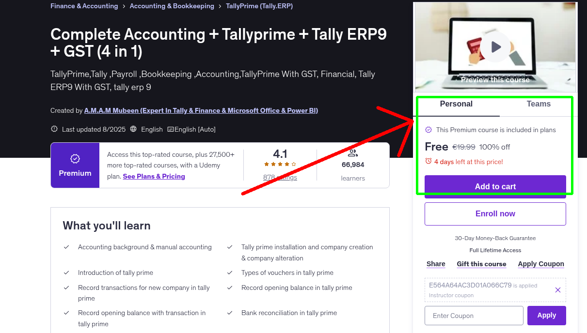 Complete Accounting + Tallyprime + Tally ERP9 + GST (4 in 1)