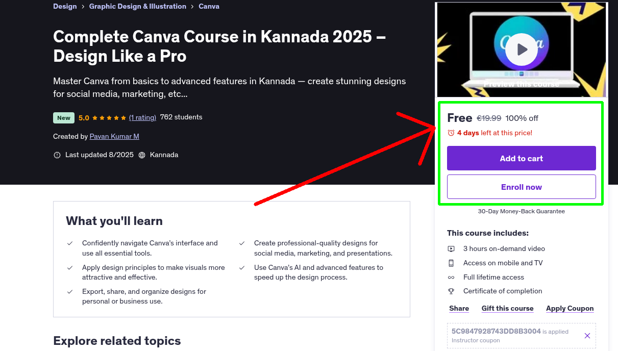 Complete Canva Course in Kannada 2025 – Design Like a Pro