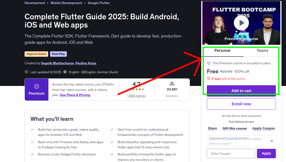 Complete Flutter Guide 2025: Build Android, iOS and Web apps
