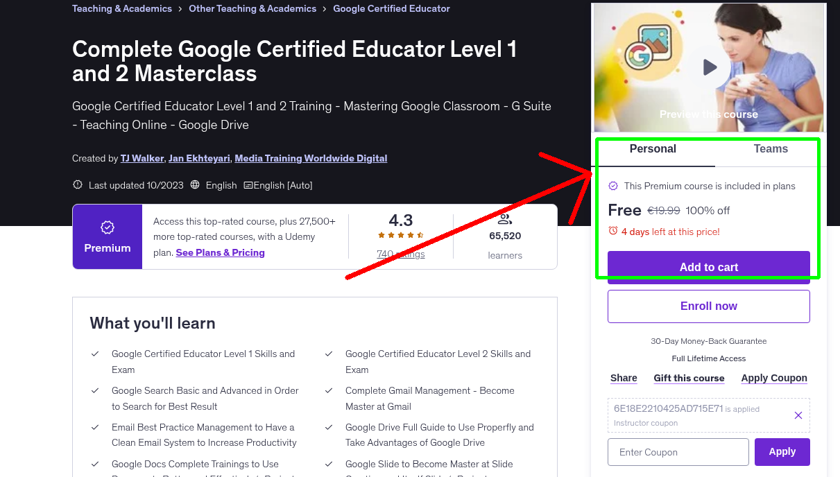 Complete Google Certified Educator Level 1 and 2 Masterclass