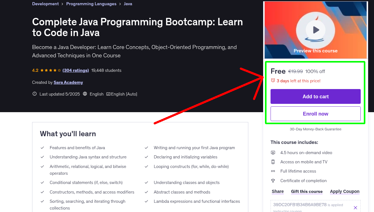 Complete Java Programming Bootcamp: Learn to Code in Java