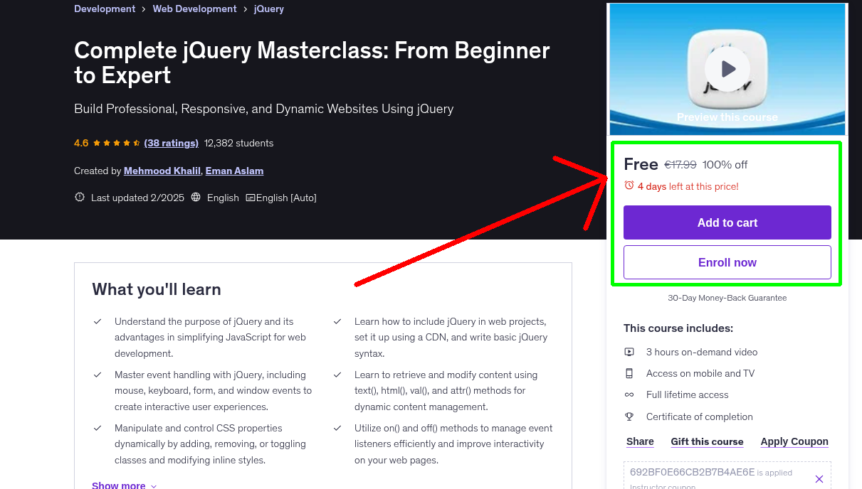 Complete jQuery Masterclass: From Beginner to Expert