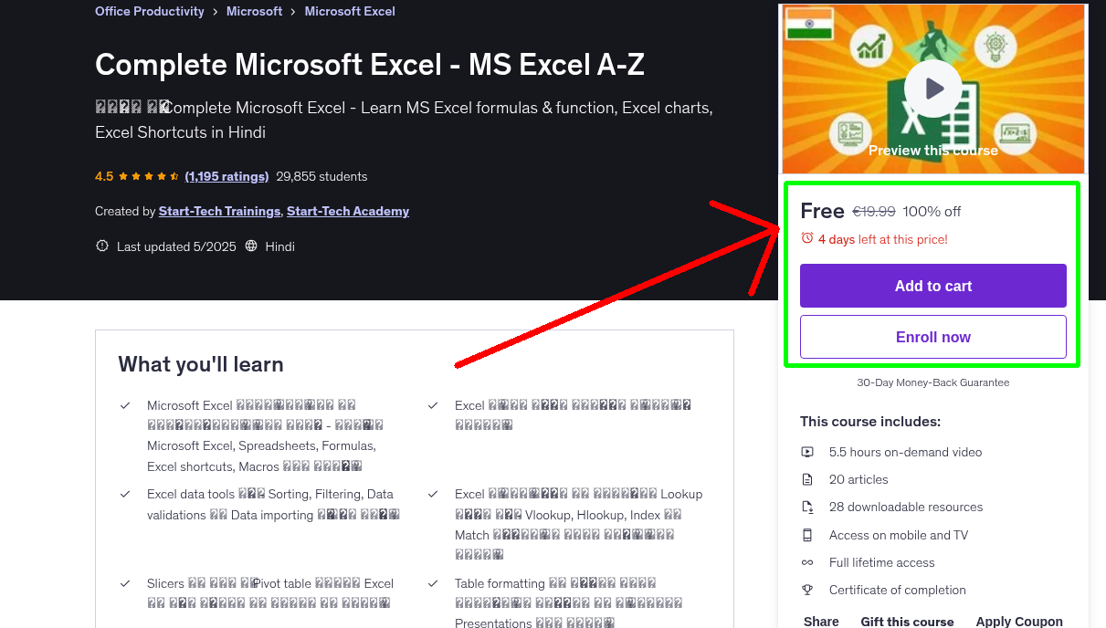 Complete Microsoft Excel - MS Excel A-Z