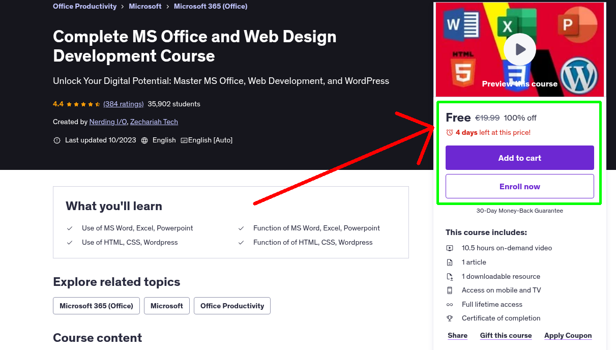 Complete MS Office and Web Design Development Course
