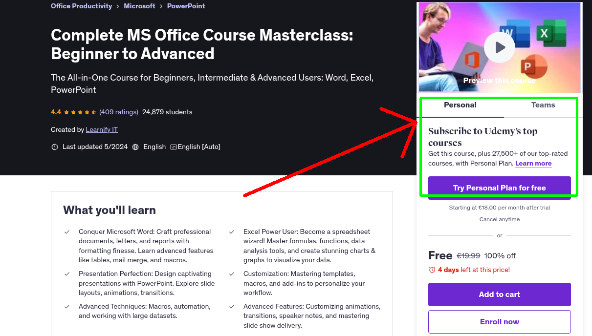 Complete MS Office Course Masterclass: Beginner to Advanced