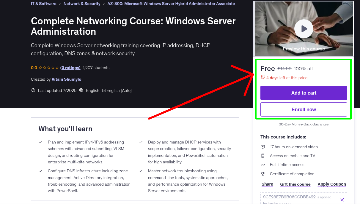 Complete Networking Course: Windows Server Administration