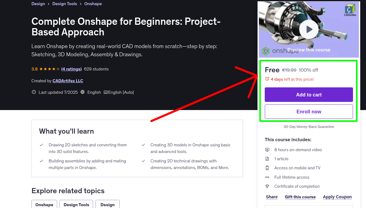 Complete Onshape for Beginners: Project-Based Approach