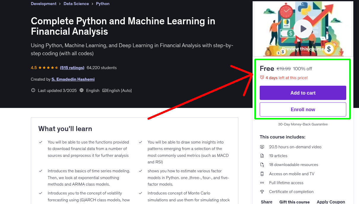 Complete Python and Machine Learning in Financial Analysis