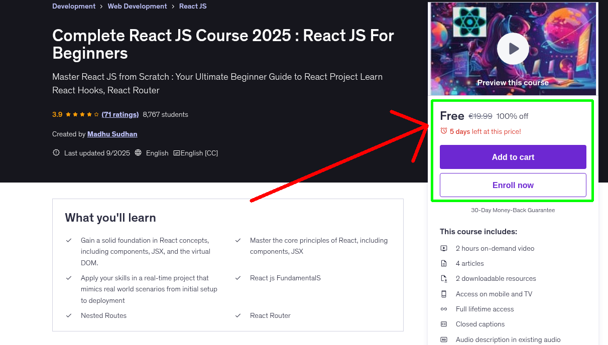 Complete React JS Course 2025 : React JS For Beginners