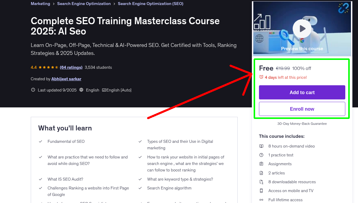 Complete SEO Training Masterclass Course 2025: AI Seo