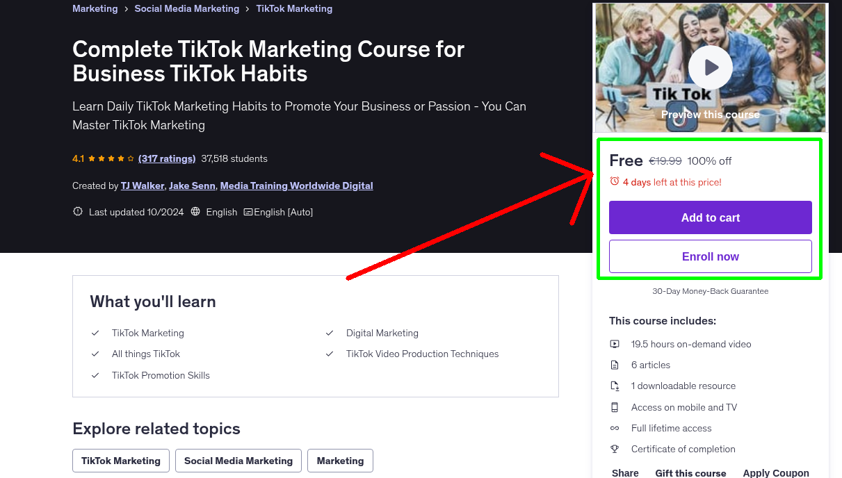Complete TikTok Marketing Course for Business TikTok Habits