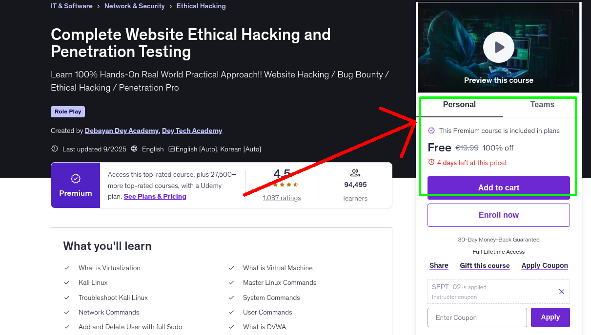 Complete Website Ethical Hacking and Penetration Testing