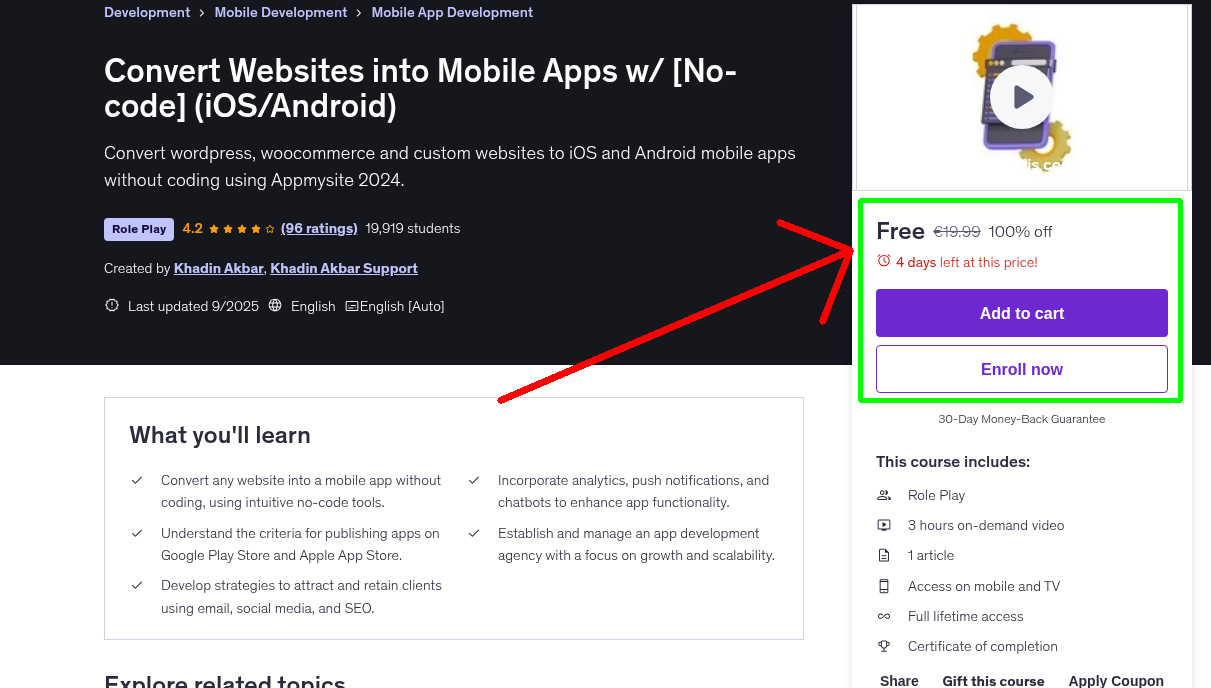 Convert Websites into Mobile Apps w/ [No-code] (iOS/Android)