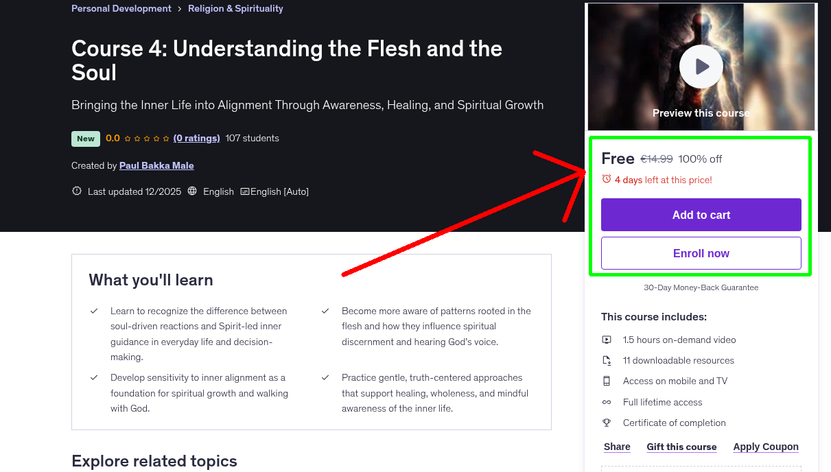 Course 4: Understanding the Flesh and the Soul
