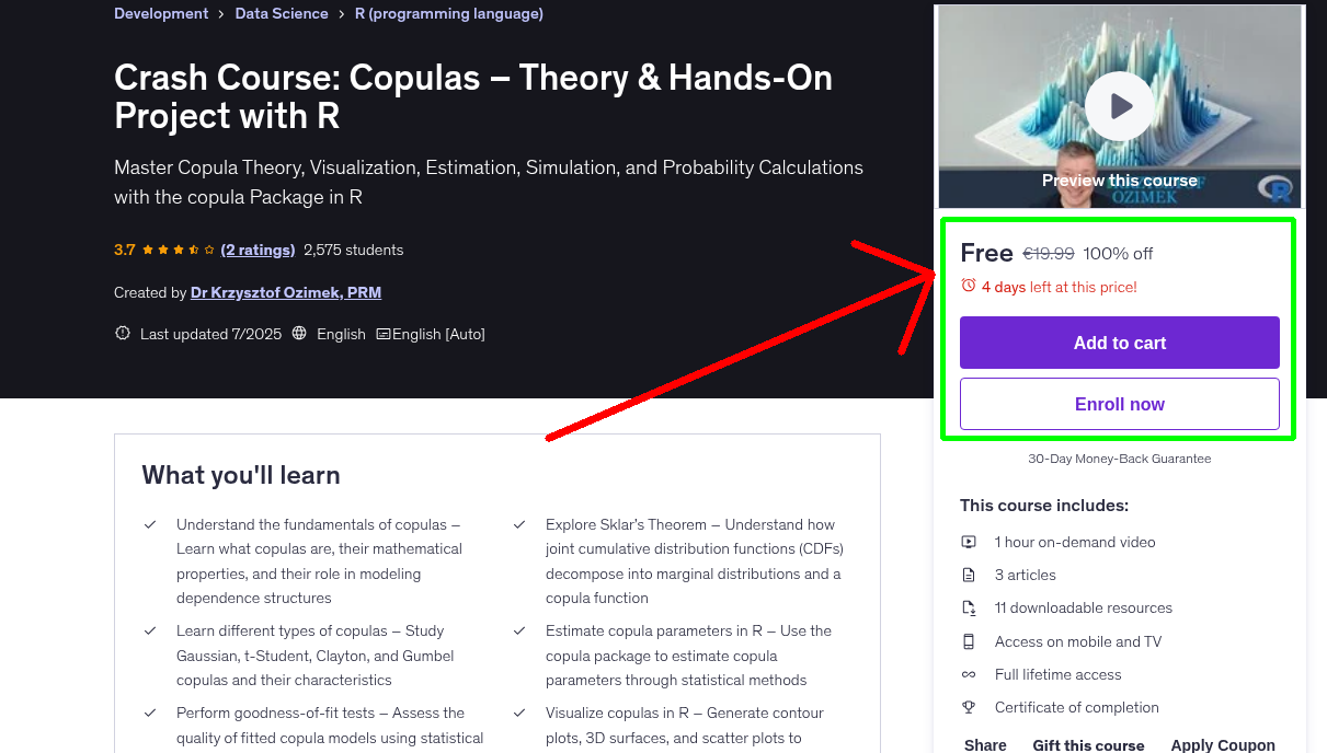 Crash Course: Copulas – Theory & Hands-On Project with R