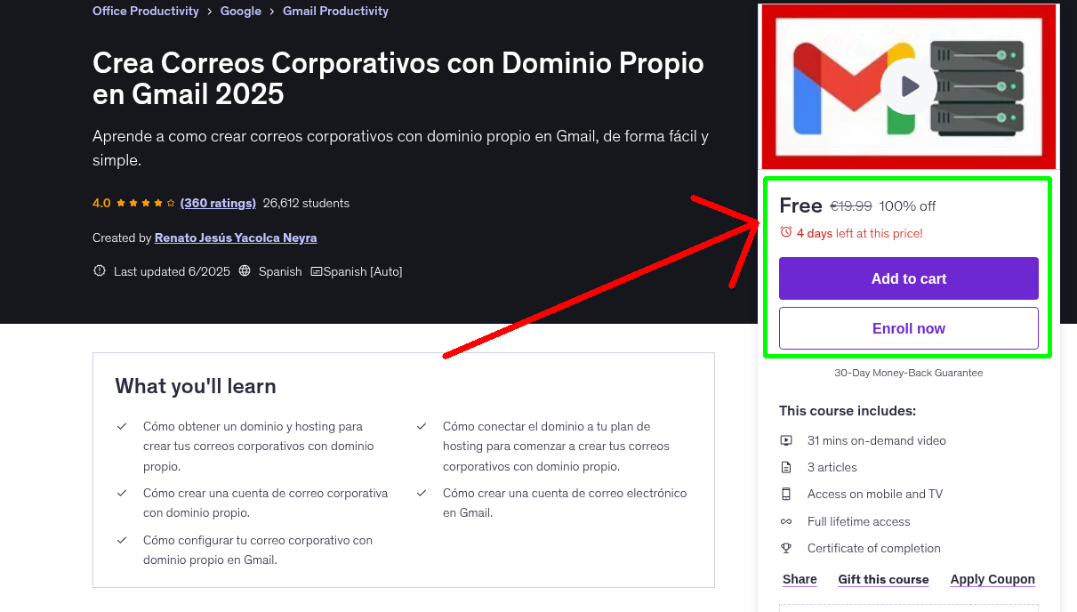Crea Correos Corporativos con Dominio Propio en Gmail 2025