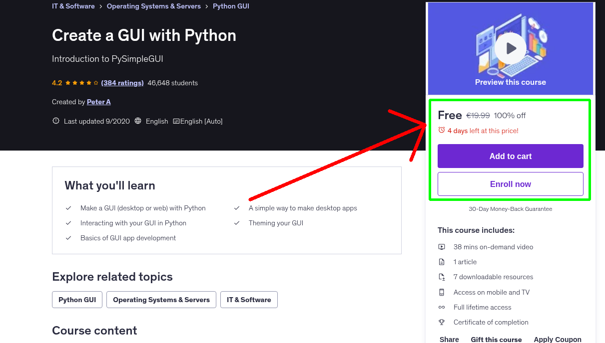 Create a GUI with Python