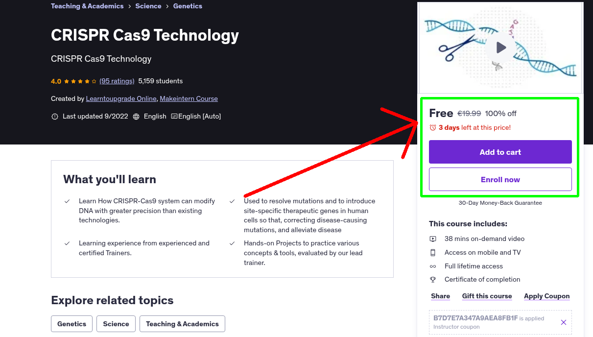 CRISPR Cas9 Technology