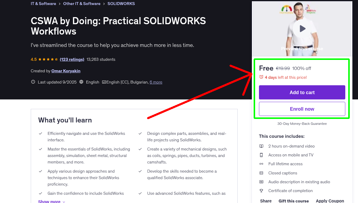 CSWA by Doing: Practical SOLIDWORKS Workflows