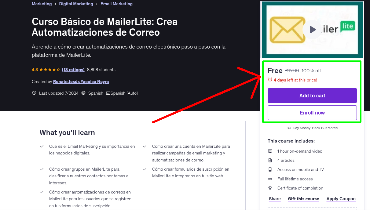 Curso Básico de MailerLite: Crea Automatizaciones de Correo